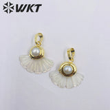 Retro Shell Women Party Pendant Earrings