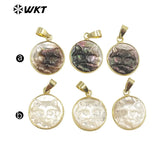 Shell Pendant Persian Cat Pendant Women Jewelry Plated Pendant