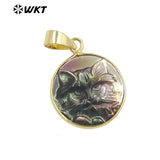 Shell Pendant Persian Cat Pendant Women Jewelry Plated Pendant