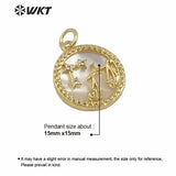 Charming Natural Pearl 12 Constellations Pendant Necklace