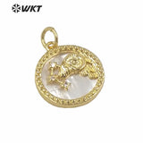 Charming Natural Pearl 12 Constellations Pendant Necklace