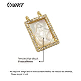 Hot Women Drop Oil Jewelry with CZ Long Rectangular Pendant
