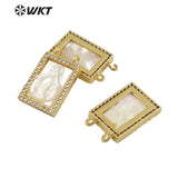 Hot Women Drop Oil Jewelry with CZ Long Rectangular Pendant