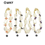 Noble amethyst&agate&shell bracelet hip-hop party bracelet