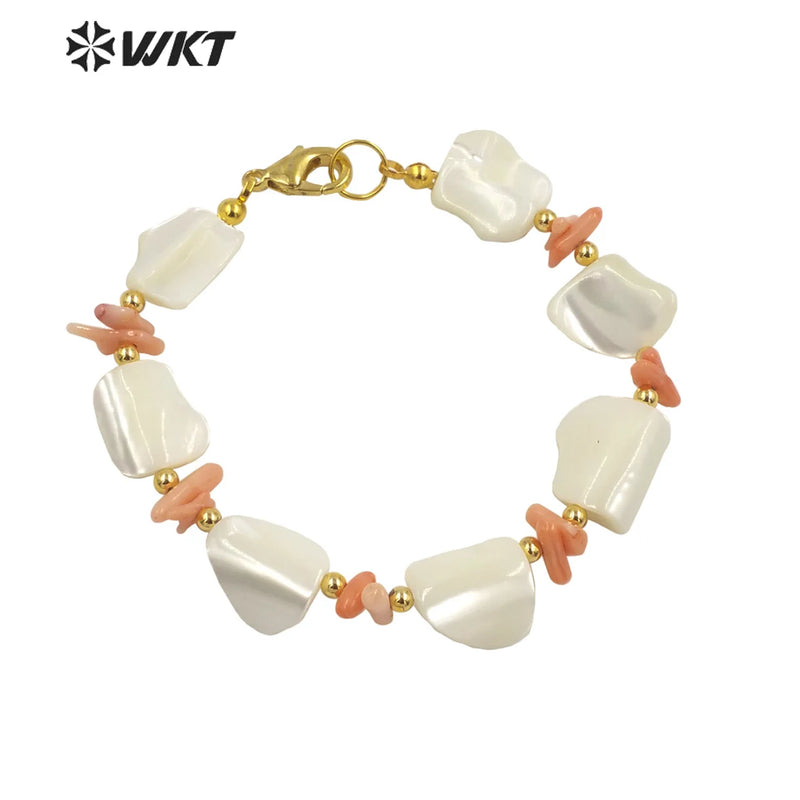 Noble amethyst&agate&shell bracelet hip-hop party bracelet