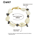 Noble amethyst&agate&shell bracelet hip-hop party bracelet