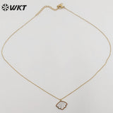 Stainless Steel Scallop Shell Necklace 19inch