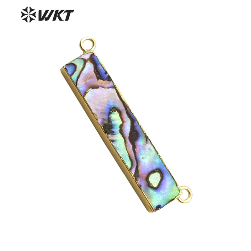 Natural Shell Rectangle Pendant for Necklace
