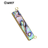 Natural Shell Rectangle Pendant for Necklace