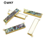 Natural Shell Rectangle Pendant for Necklace