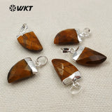 Natural Smokey Stone Top Pendant for Women