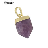 Colorful Mini Spear Stone Pendant Necklaces