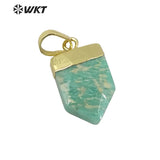 Colorful Mini Spear Stone Pendant Necklaces