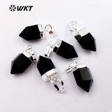 Crystal Women Jewelry Pillar Pendant with Metal Circle