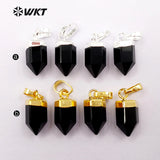 Crystal Women Jewelry Pillar Pendant with Metal Circle