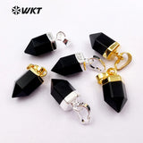 Crystal Women Jewelry Pillar Pendant with Metal Circle