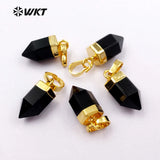 Crystal Women Jewelry Pillar Pendant with Metal Circle
