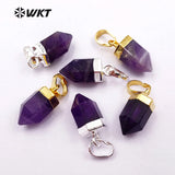 Purple Quartz Stone Necklace Pendant for Women