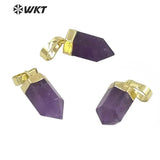 Purple Quartz Stone Necklace Pendant for Women