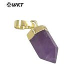 Purple Quartz Stone Necklace Pendant for Women