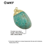Colorful Stone Pendant Electroplated Jewelry Finding