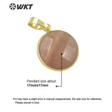 Sun Stone Pendant Fine Jewelry Party Wear Lady Necklace