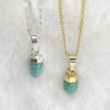 Hand Carved Amazonite Pendant for Gift and Party
