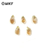 Natural Topazs Pendant with Chain Jewelry for Women