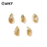 Natural Topazs Pendant with Chain Jewelry for Women