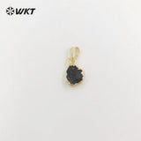 Gemstone Dance Party Lady Pendant Gold-Plate INS Pendant
