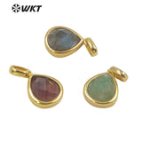 Gemstone Pendant for Birthday Party, Gold-Plated Lady INS Necklace