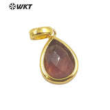 Gemstone Pendant for Birthday Party, Gold-Plated Lady INS Necklace