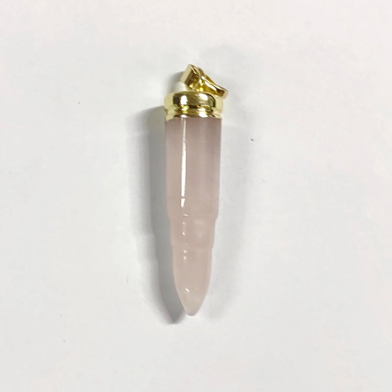 Natural Gemstone Gold-Plate Pendant for Parties