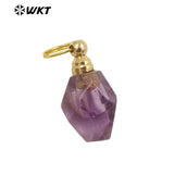 Chinese Classic Retro Style Perfume Amethyst Pendant Necklace Earrings