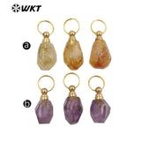 Chinese Classic Retro Style Perfume Amethyst Pendant Necklace Earrings