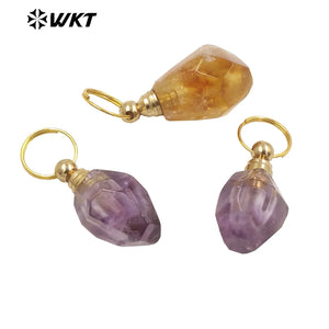 Chinese Classic Retro Style Perfume Amethyst Pendant Necklace Earrings