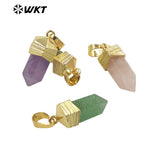 Multi-Color Gemstone Pendant Necklace
