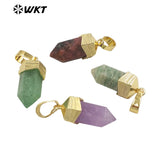 Multi-Color Gemstone Pendant Necklace