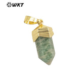 Multi-Color Gemstone Pendant Necklace
