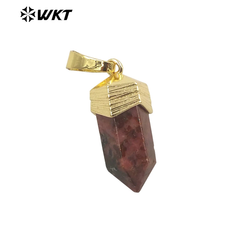 Multi-Color Gemstone Pendant Necklace
