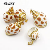 Smooth Ocean Shell Pendant Charm for Women
