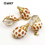 Smooth Ocean Shell Pendant Charm for Women