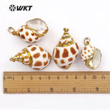 Smooth Ocean Shell Pendant Charm for Women