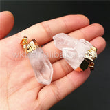 Clear Quartz Crystal Point Pendant for Necklace Making