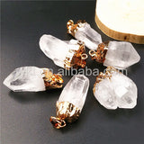 Clear Quartz Crystal Point Pendant for Necklace Making