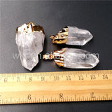 Clear Quartz Crystal Point Pendant for Necklace Making