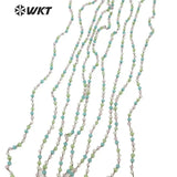 3mm Colorful Tiny Beads Chain 5m Roll Women Handmade Charm Crystal Chain