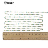 3mm Colorful Tiny Beads Chain 5m Roll Women Handmade Charm Crystal Chain