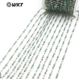3mm Colorful Tiny Beads Chain 5m Roll Women Handmade Charm Crystal Chain