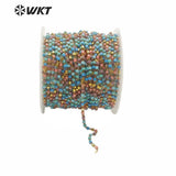 2mm Tiny Spacer Beads Chain for Women Jewelry Making